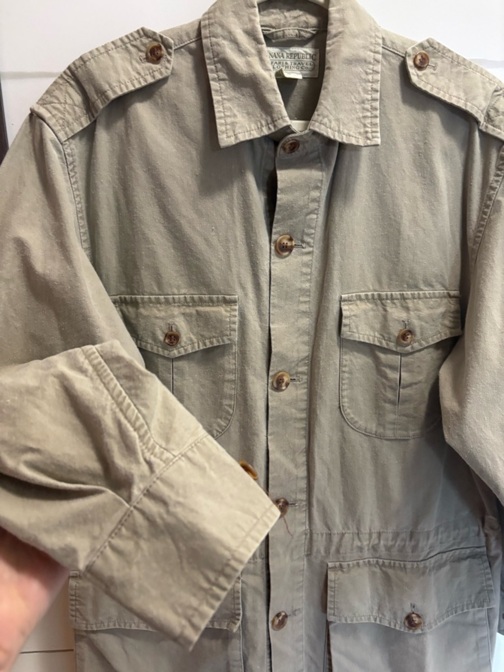 Vintage Banana Republic Utility Field Shirt/Jacket from Safari & Travel Era (M)